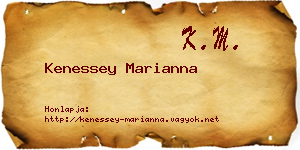 Kenessey Marianna névjegykártya